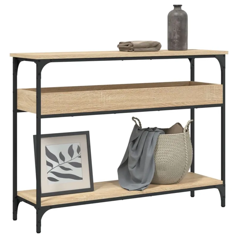 tavolo consolle mit Ablage Sonoma-Eiche 100 x 29 x 75 cm derivato del legno