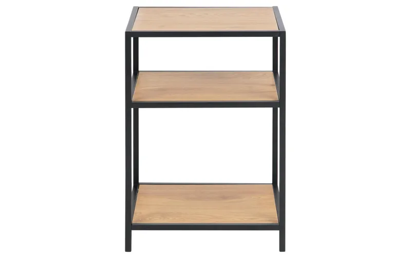 AC Design Nachttisch Seaford 42 x 35 x 63 cm, black/naturale