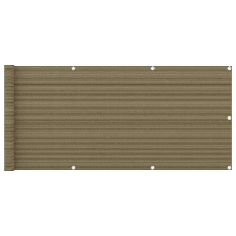 Balkon-frangivista Taupe 75x400 cm HDPE