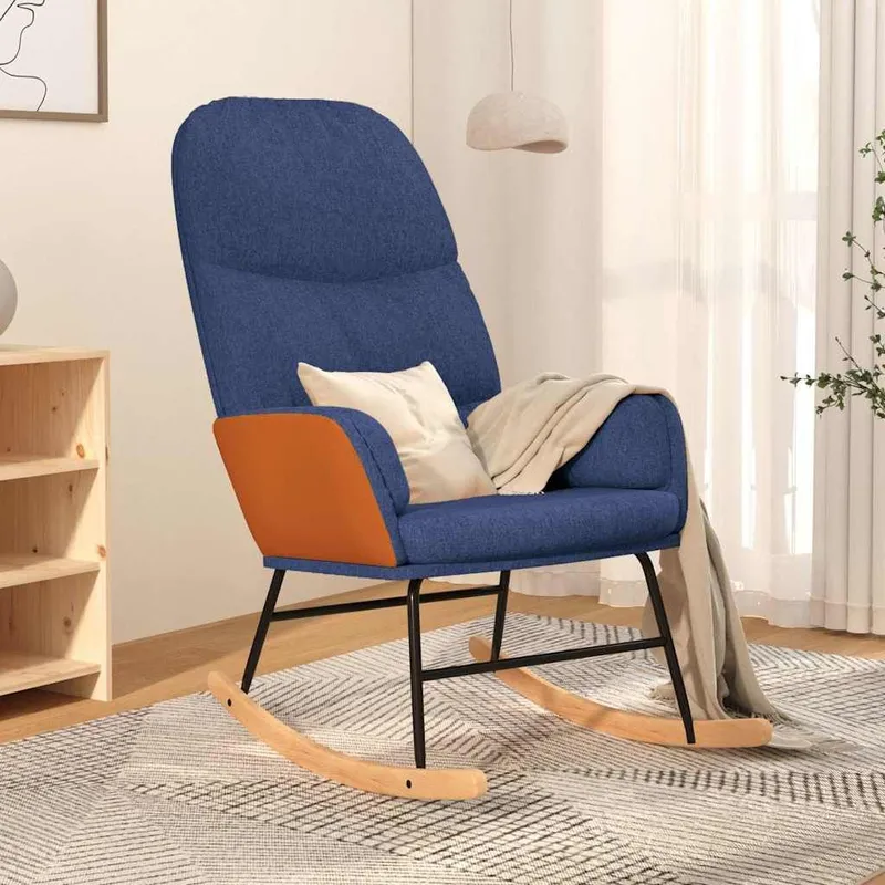 Schaukelstuhl blue fabric