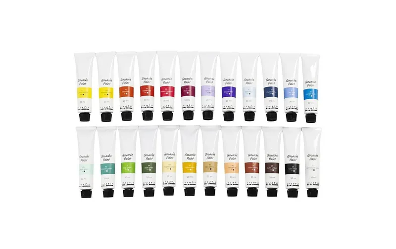 Creativ Company Wasserfarbe Gouache, 24 x 20 ml