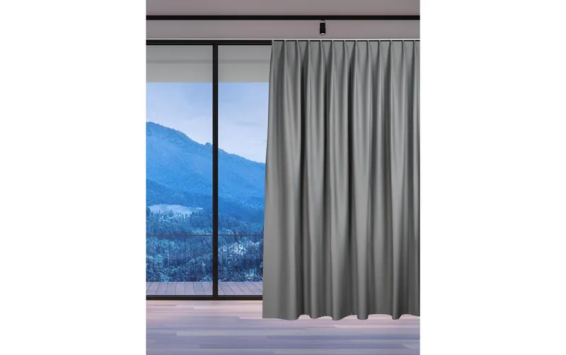 Casa Leon Nachtvorhang 140 cm x 245 cm, gris
