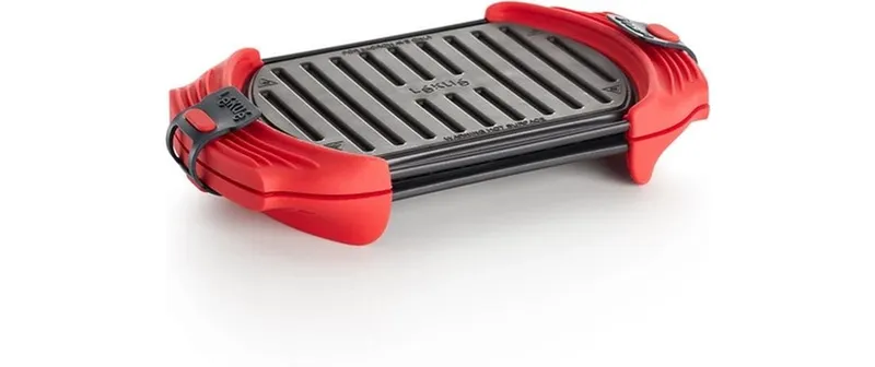 Lékué Mikrowellen-Grill 25.2 cm, noir/rouge