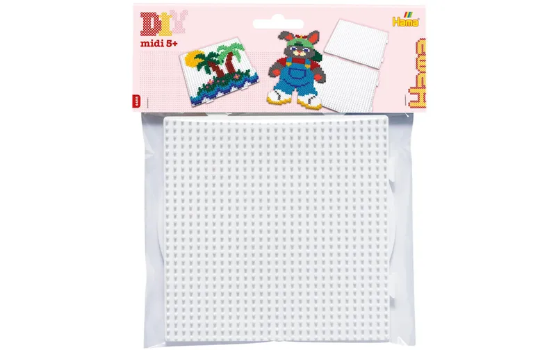Hama Bügelperlen Platten Multi Quadrate blanc