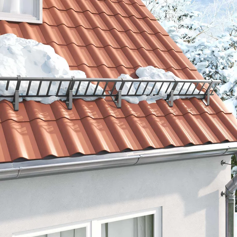 Schneefanggitter Anthrazit 100 x 2,5 x 20 cm Stahl
