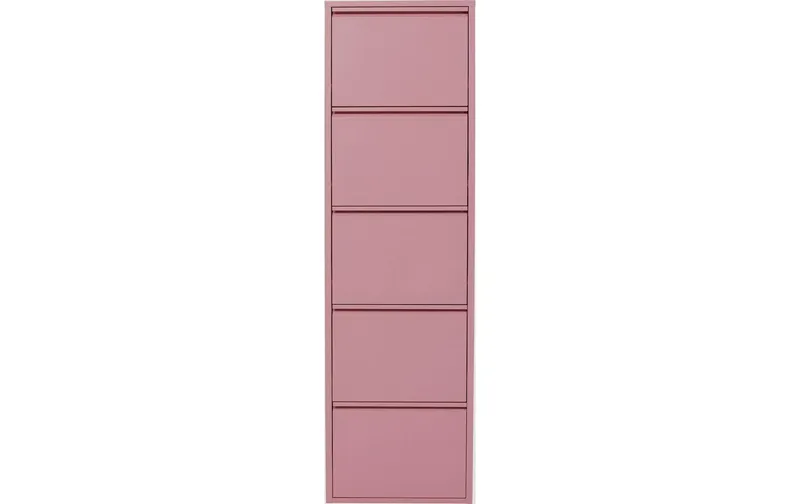 Kare Schuhschrank Caruso 5-er, 50 x 170 cm, Rosa