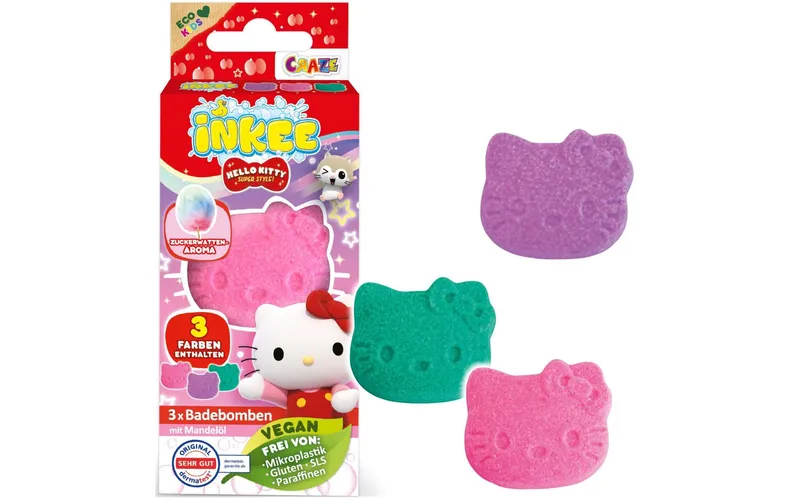 Craze Badespass Inkee Mini Pack Hello Kitty 3 pieces