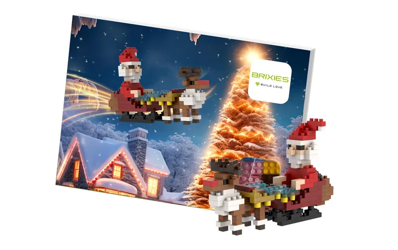 BRIXIES Weihnachtsmann with Schlitten Weihnachtsmann with Schlitten