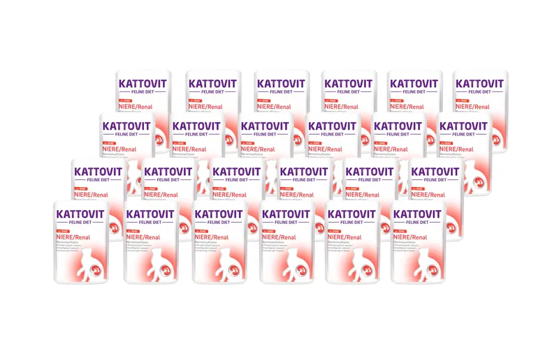 Kattovit Nassfutter Niere/Renal Rind, 24 x 85 g