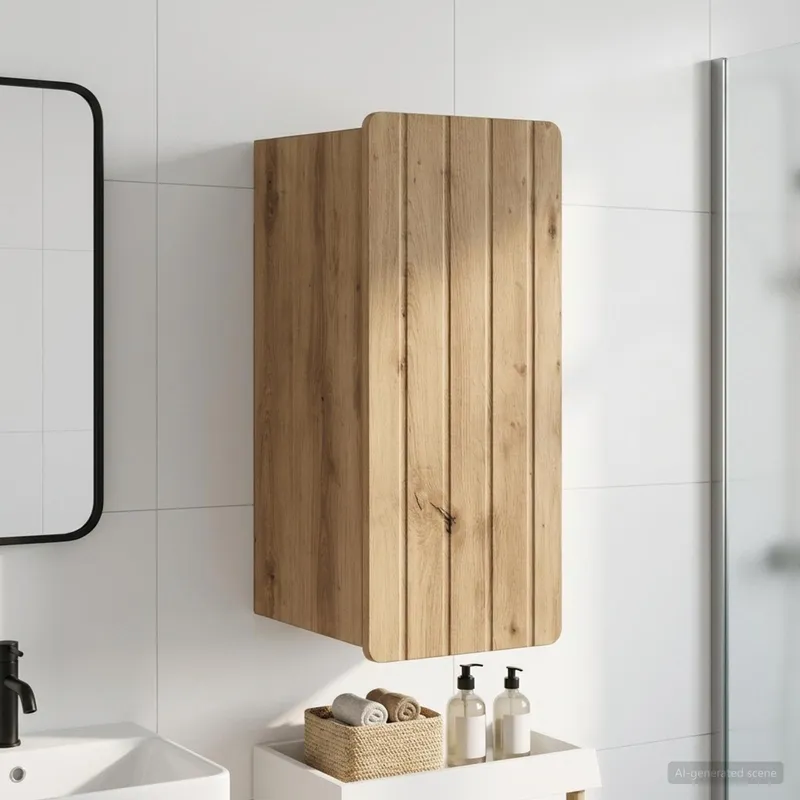 Armoire murale de salle de bain ZWOLLE Chêne artisanal
