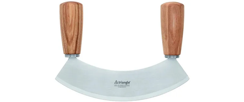 triangle Wiegemesser, 18 cm Silber/marrone