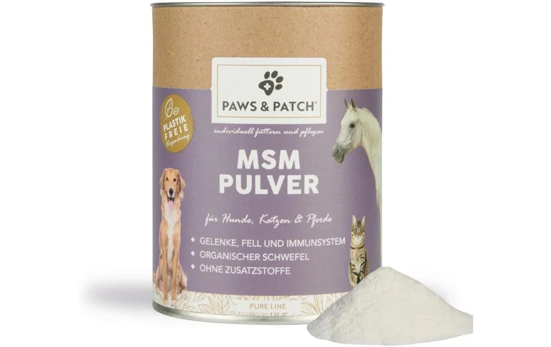 Paws & Patch Hunde-Nahrungsergänzung MSM-Pulver 250 g