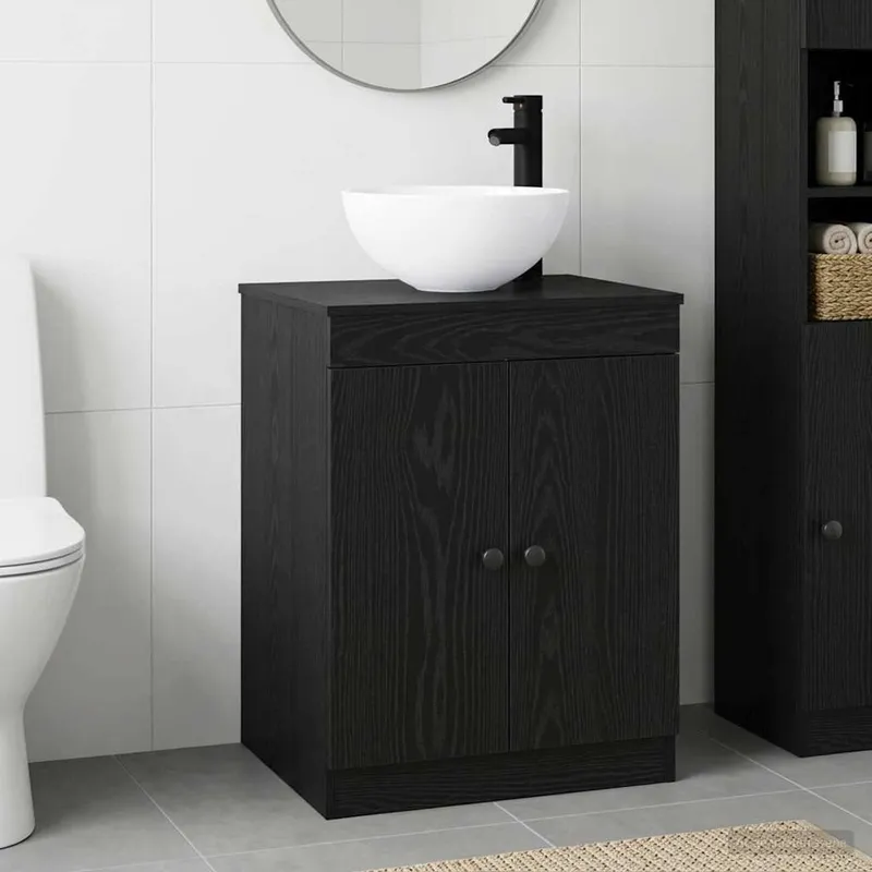 Badezimmermöbel-Set neroe Eiche derivato del legno