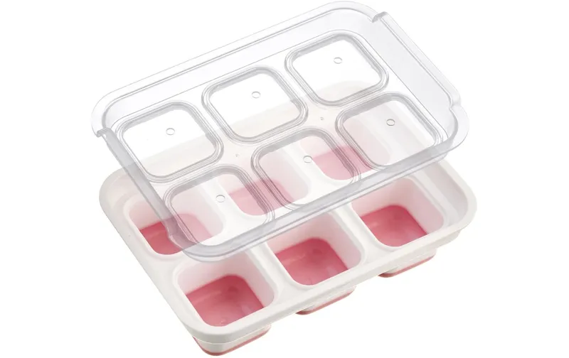 Westmark Eiswürfelbereiter mit Deckel Cube Rot