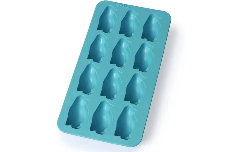 Lékué Eiswürfelform Pinguin Türkis