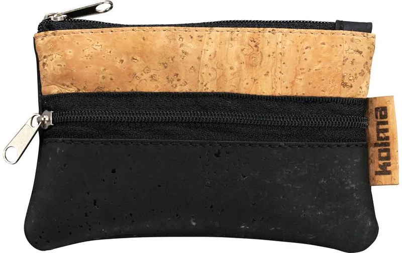 Kolma Accessoires-Tasche Naturkork Mini, Schwarz/Braun