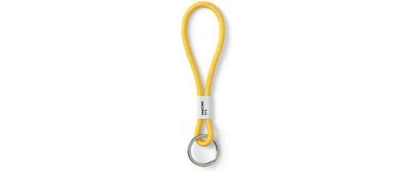 Pantone by Copenhagen Design Schlüsselanhänger Key Chain Short Nylon Gelb 18 x 3.3 cm