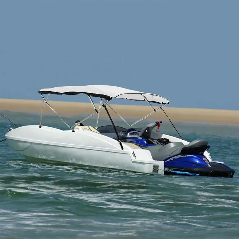 4-Bow Bimini-Top mit Mesh-Seitenteilen 243x(230-244)x137 cm
