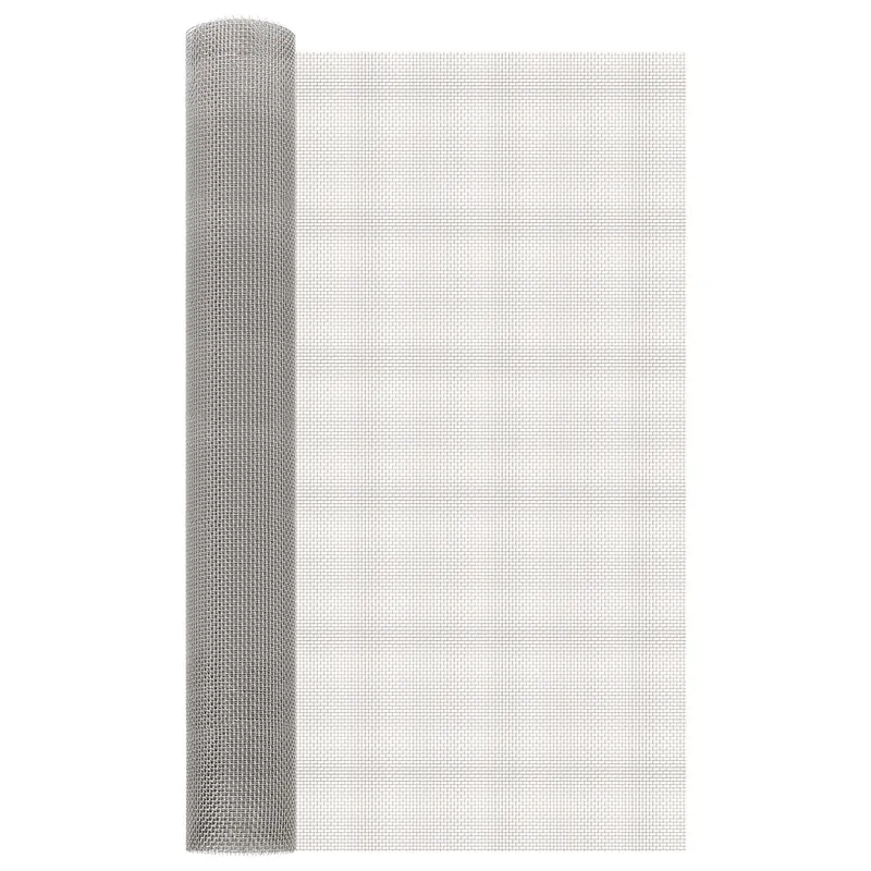 Mesh Bildschirm 80 x 500 cm 6 Mesh Edelstahl 201 Silber