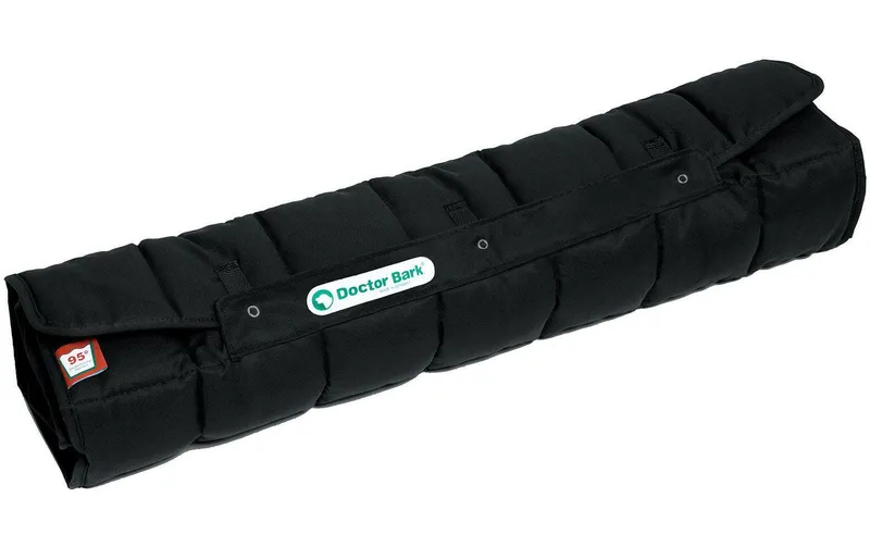 Doctor Bark Hunde-Decke Portable 70 x 100 cm, noir
