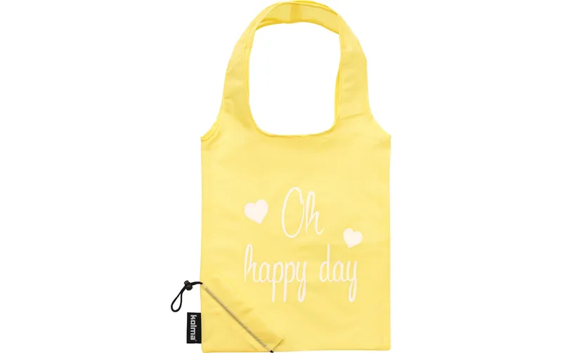 Kolma Einkaufstasche RPET «Oh happy day» Beige