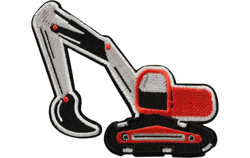 Mono-Quick Aufbügelbild Basic Bagger 1 pezzi