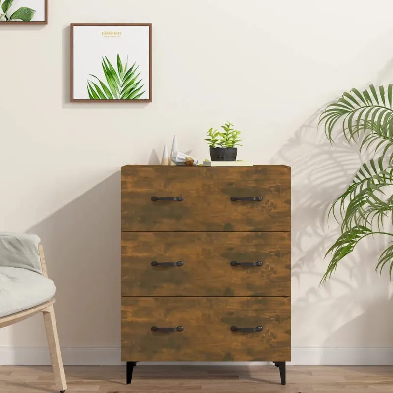 Sideboard Räuchereiche 69,5x34x90 cm derivato del legno