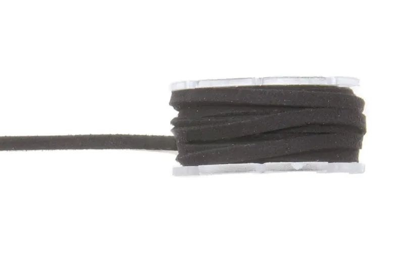 Glorex Lederband Velour 3 mm x 2 m, noir