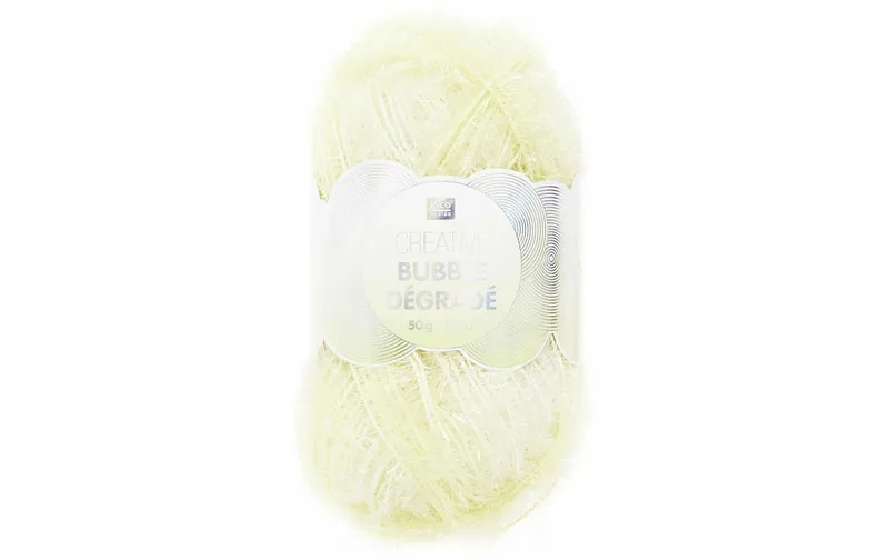 Rico Design Wolle Creative Bubble Dégradé 50 g / 90 m, Gelb