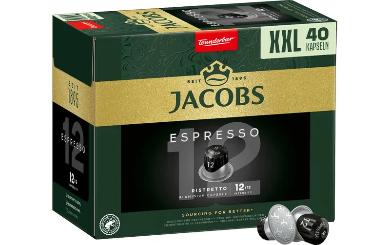 Jacobs Kaffeekapseln Espresso 12 Ristretto 40 pieces