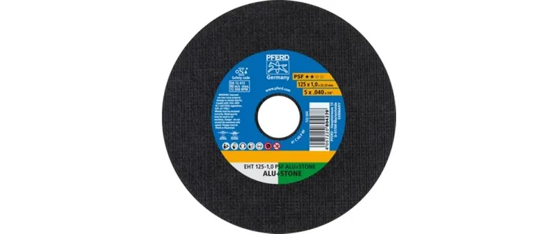 Pferd Trennscheibe EHT 125 x 1.0 x 22.23 mm gerade
