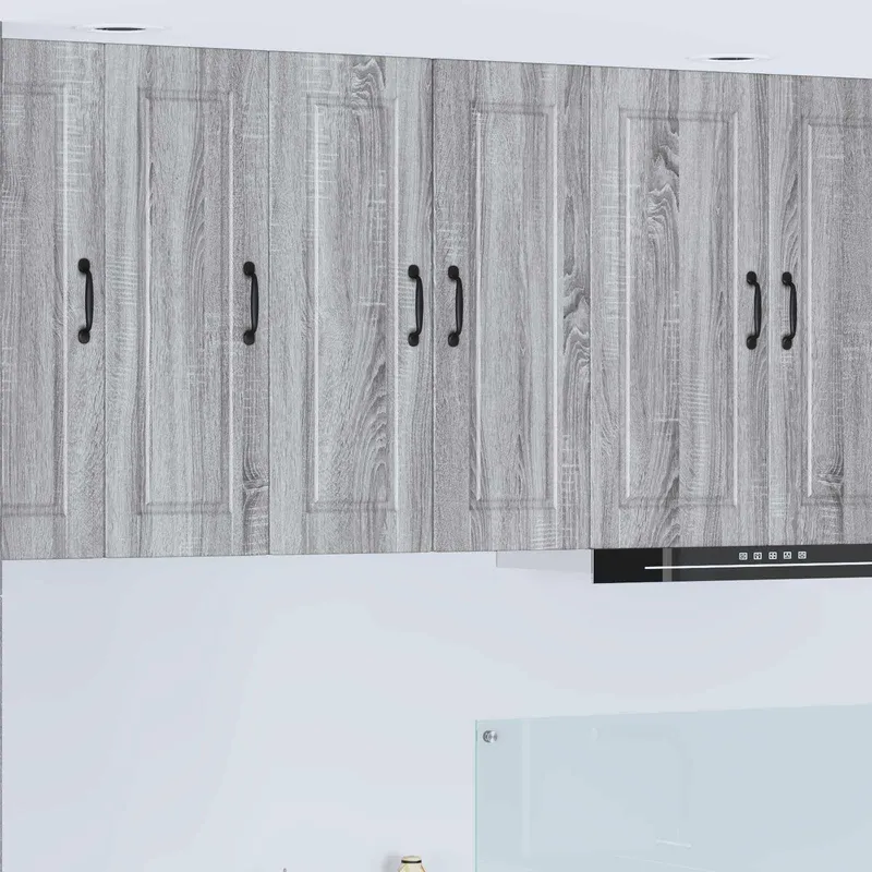 Meuble mural PORTO Gris Sonoma 30 x 31 x 80 cm