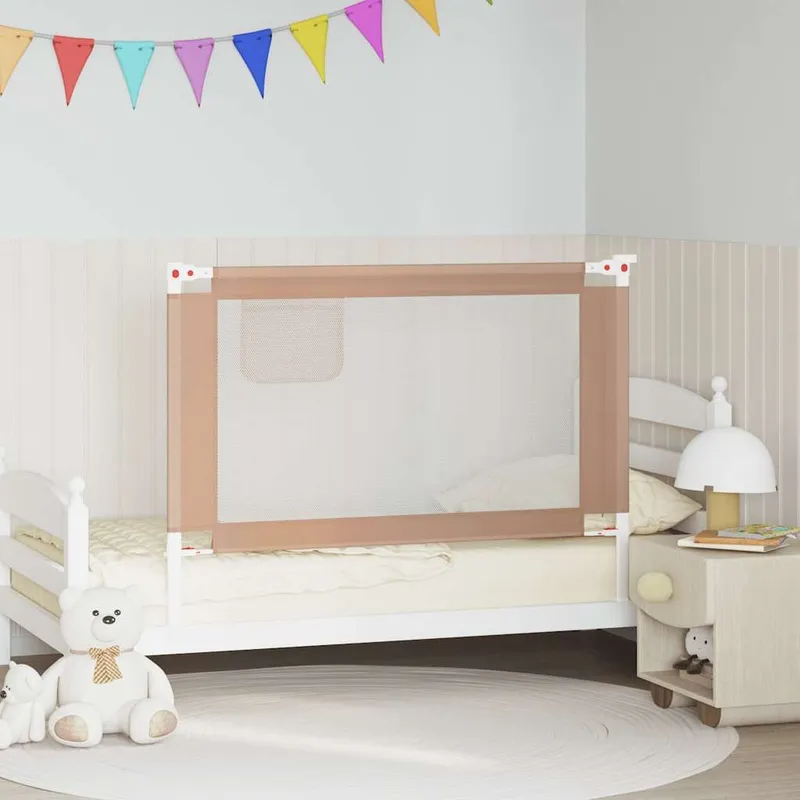 Kleinkind-Bettschutzgitter Taupe 120x25 cm tessuto