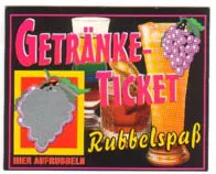 Getränketicket Gewonnen