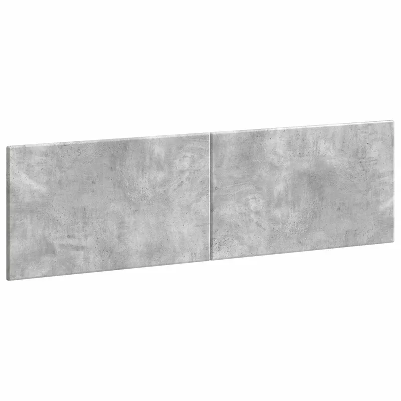 Tête de lit murale BREDA Gris béton Bois d'ingénierie