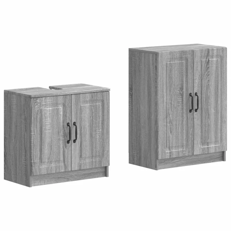 2-teiliges Badezimmer Schrank Set UTRECHT Sonoma-Grau