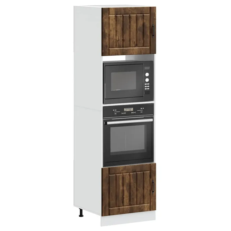 Mobili per forno 2 pz. Lucca Rovere Affumicato Legno ingegnerizzato