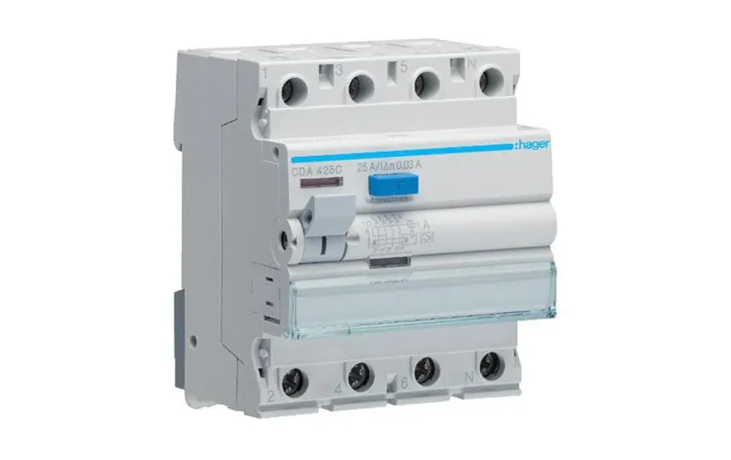 Hager FI Schalter 4P 25A 30mA A