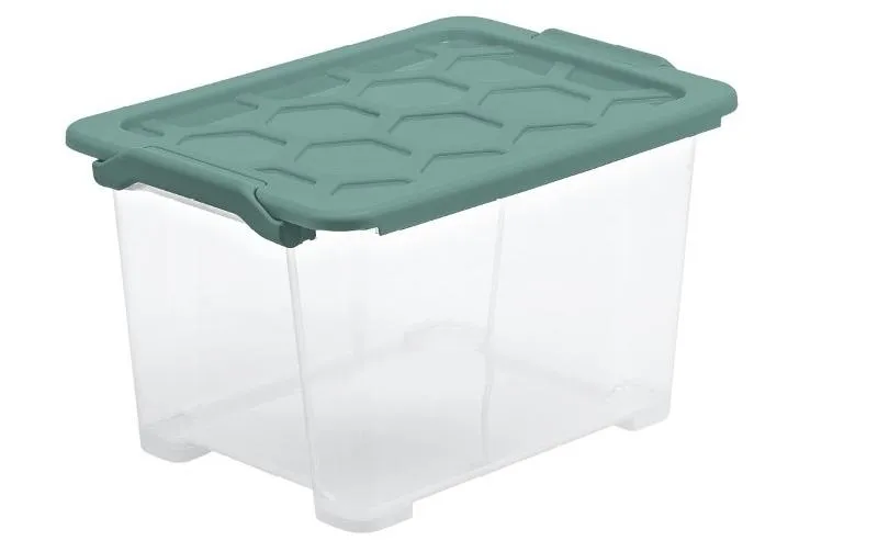 redho Aufbewahrungsbox Evo Safe 15 l, transparent/green