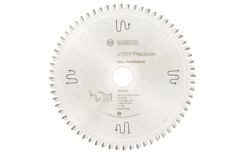 Bosch Professional Kreissägeblatt Best Multi Material, 216 x 30 x 2.3 mm, Z 64