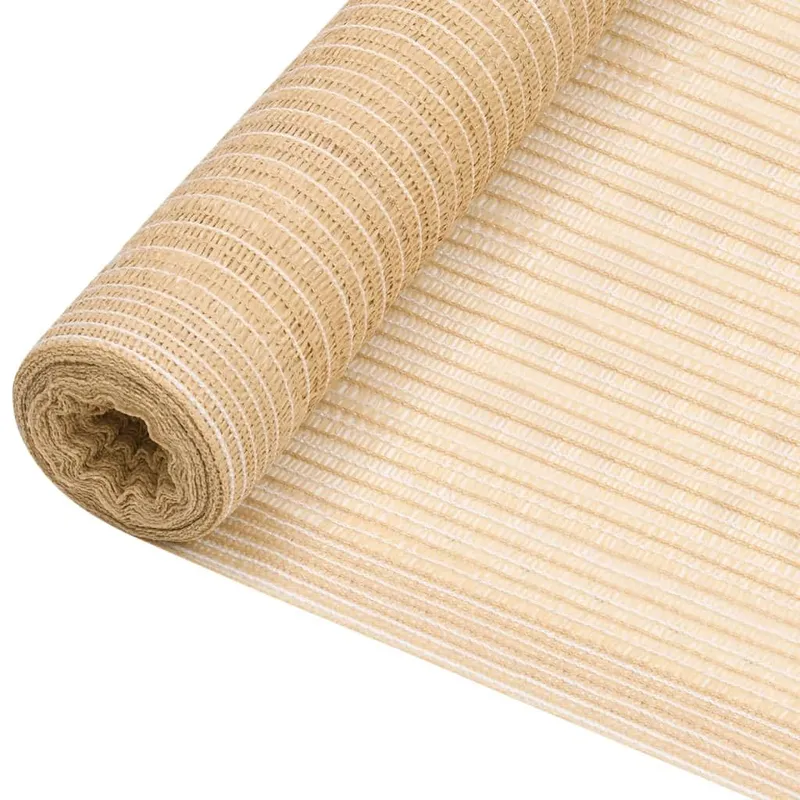 Zaunblende Beige 2x25 m HDPE 150 g/m²
