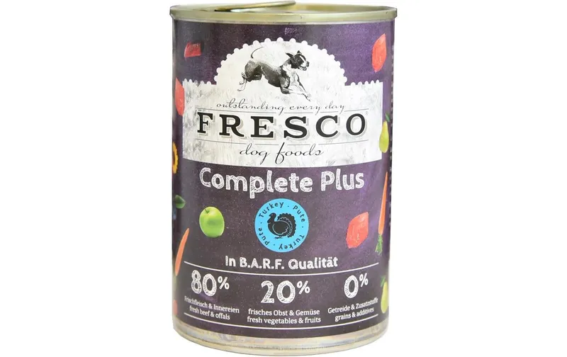 FRESCO Nassfutter Complete Plus Pute, 400 g