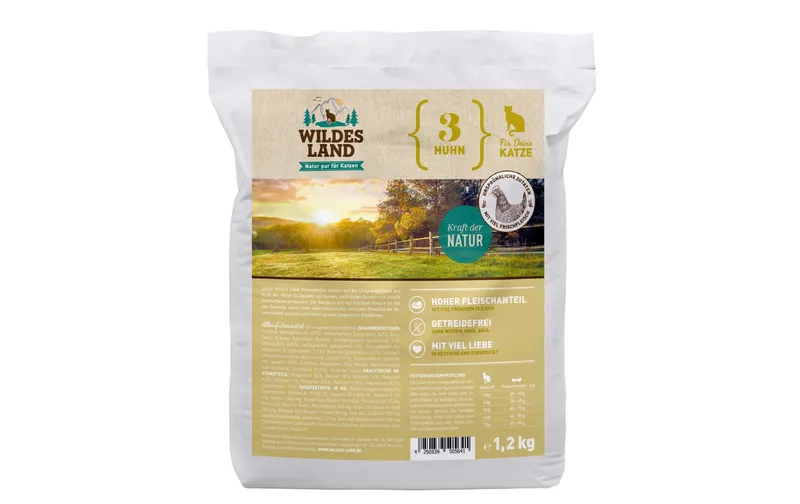 Wildes Land Trockenfutter Adult Rind & Ente m. Gemüse 1.2 kg