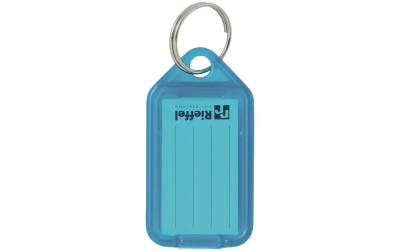 Robert Rieffel Schlüsselanhänger KeyTag 100 Stück, Blau