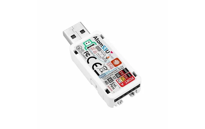 M5Stack Entwicklerboard Atom S3U ESP32-S3 con USB-A