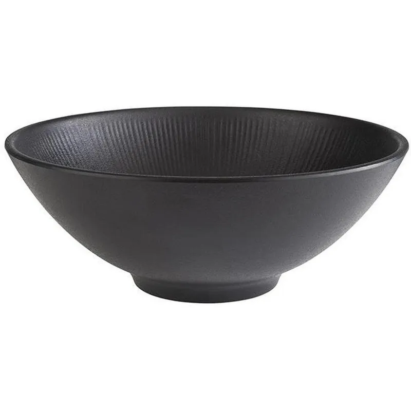 Piattino APS Bowl Nero Circolare 24 cm, Nero