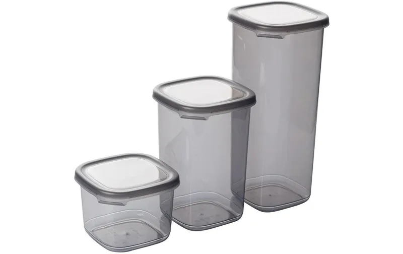 Hermia Vorratsdose 2x 550 ml, 2x 1200 ml, 2x 1750 ml, anthracite