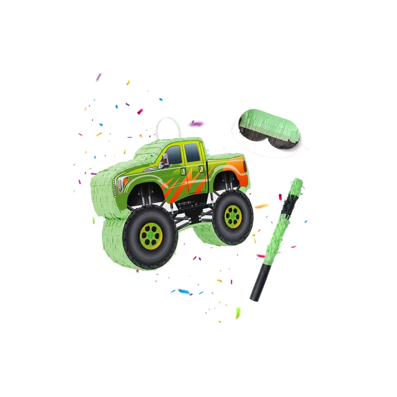 relaxdays Monstertruck Auto, noir/vert