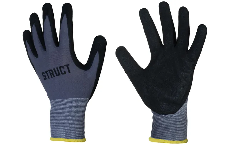 STRUCT Arbeitshandschuh Nylon, M, gris/noir, 1 pièces