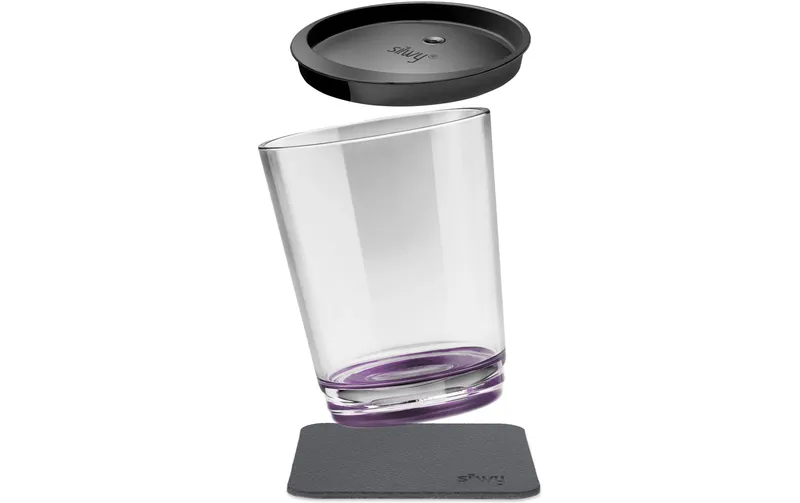 Silwy Magnet-Kunststoff-Trinkbecher Triple Lila